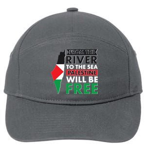 From The River To The Sea Palestine Will Be Free 7-Panel Snapback Hat