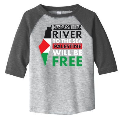 From The River To The Sea Palestine Will Be Free Toddler Fine Jersey T-Shirt