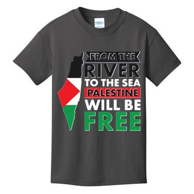From The River To The Sea Palestine Will Be Free Kids T-Shirt
