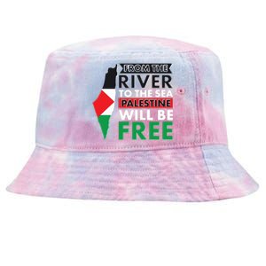 From The River To The Sea Palestine Will Be Free Tie-Dyed Bucket Hat