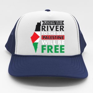 From The River To The Sea Palestine Will Be Free Trucker Hat