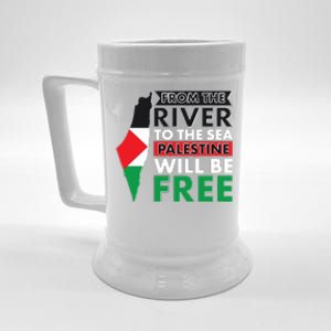 From The River To The Sea Palestine Will Be Free Beer Stein