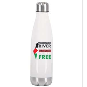 From The River To The Sea Palestine Will Be Free Stainless Steel Insulated Water Bottle