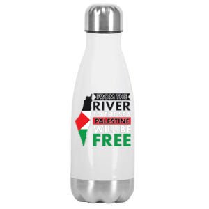 From The River To The Sea Palestine Will Be Free Stainless Steel Insulated Water Bottle