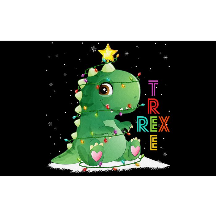 Funny Tree Rex Christmas Tree Lights Dinosaur T Rex Bumper Sticker