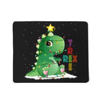 Funny Tree Rex Christmas Tree Lights Dinosaur T Rex Mousepad