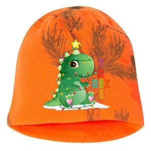 Funny Tree Rex Christmas Tree Lights Dinosaur T Rex Kati - Camo Knit Beanie