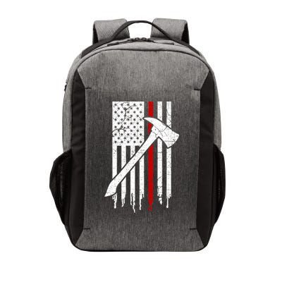 Firefighter Thin Red Line American Flag Gift Vector Backpack