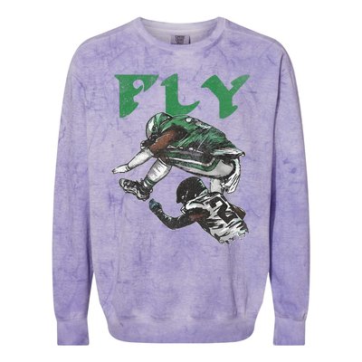 Fly The Reverse Hurdle Colorblast Crewneck Sweatshirt