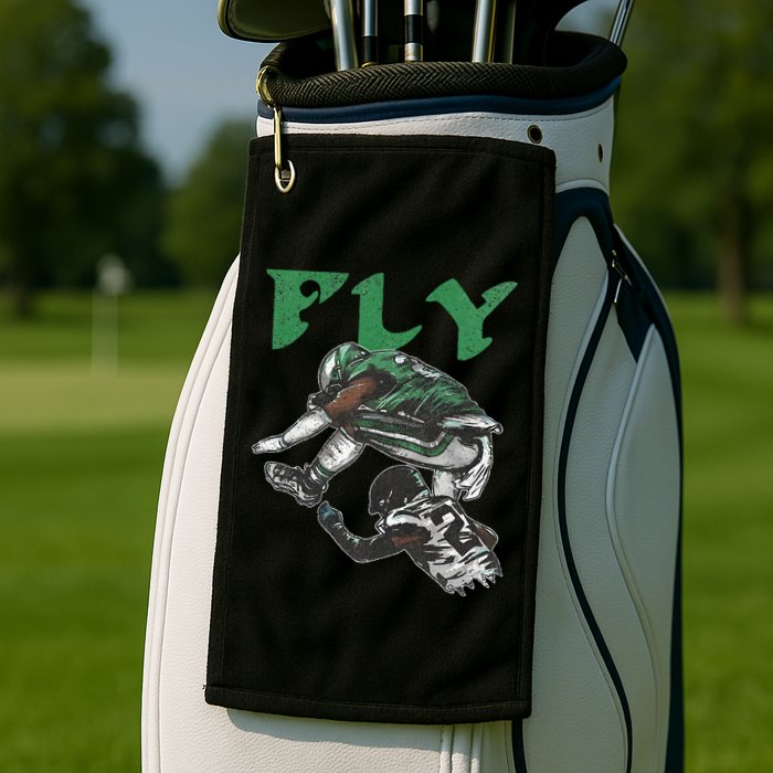 Fly The Reverse Hurdle Golf Towel