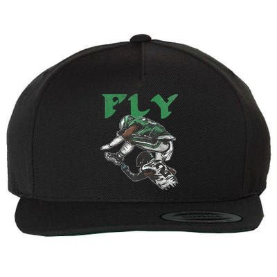 Fly The Reverse Hurdle Wool Snapback Cap
