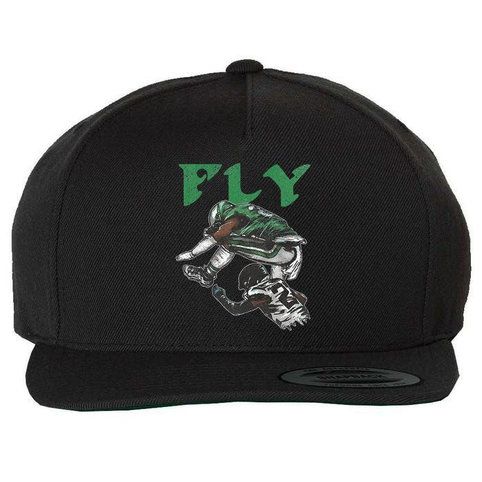 Fly The Reverse Hurdle Wool Snapback Cap