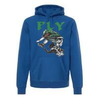 Fly The Reverse Hurdle Premium Hoodie