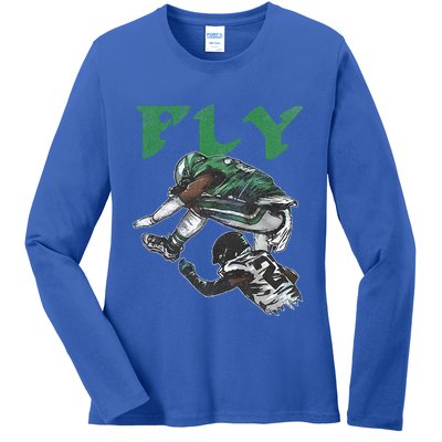 Fly The Reverse Hurdle Ladies Long Sleeve Shirt