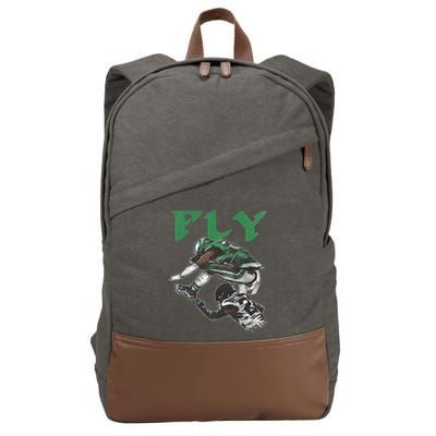 Fly The Reverse Hurdle Cotton Canvas Backpack