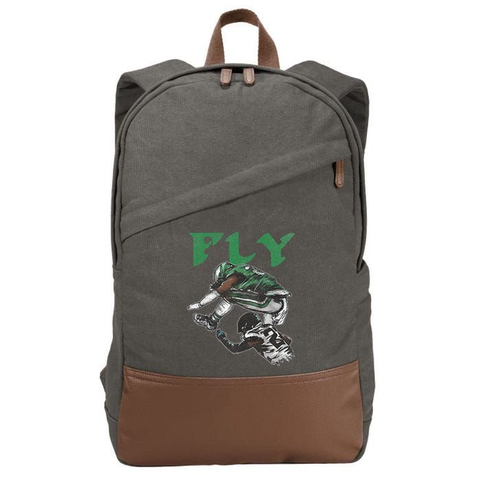 Fly The Reverse Hurdle Cotton Canvas Backpack