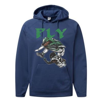 Fly The Reverse Hurdle Performance Fleece Hoodie