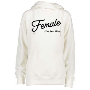 Female The Real Thing Female The Real Thing Womens Funnel Neck Pullover Hood