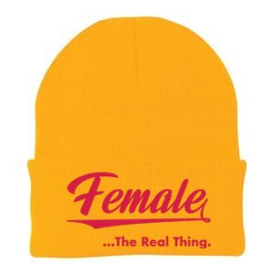 Female The Real Thing Knit Cap Winter Beanie