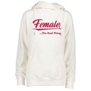 Female The Real Thing Womens Funnel Neck Pullover Hood