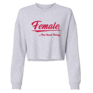 Female The Real Thing Cropped Pullover Crew