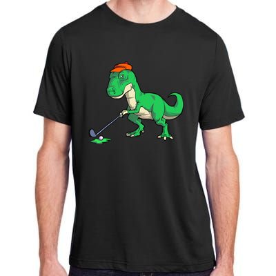 Funny T Rex Dinosaur Golf Giftss for Golfer Adult ChromaSoft Performance T-Shirt