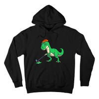 Funny T Rex Dinosaur Golf Giftss for Golfer Tall Hoodie