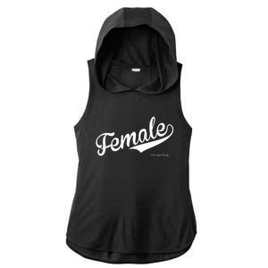 Female The Real Thing Ladies PosiCharge Tri-Blend Wicking Draft Hoodie Tank