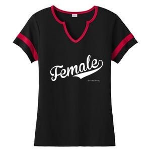 Female The Real Thing Ladies Halftime Notch Neck Tee