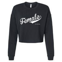 Female The Real Thing Cropped Pullover Crew