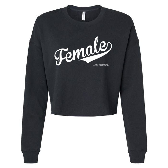 Female The Real Thing Cropped Pullover Crew