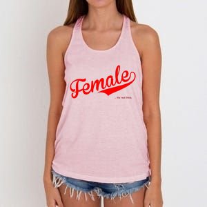 Female The Real Thing Women's Knotted Racerback Tank