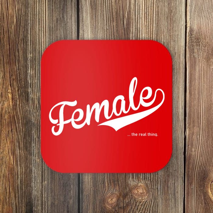 Female The Real Thing Coaster