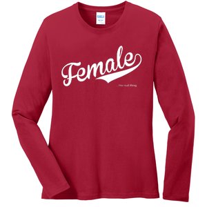 Female The Real Thing Ladies Long Sleeve Shirt