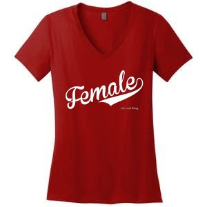 Female The Real Thing Women's V-Neck T-Shirt