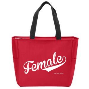 Female The Real Thing Zip Tote Bag