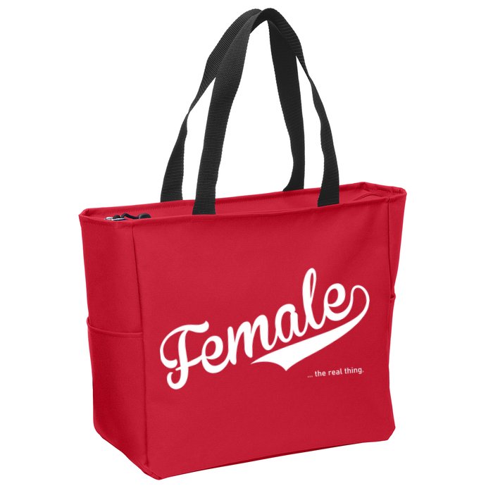 Female The Real Thing Zip Tote Bag