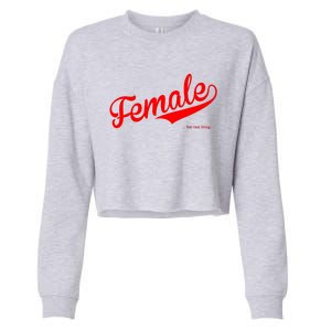 Female The Real Thing Cropped Pullover Crew