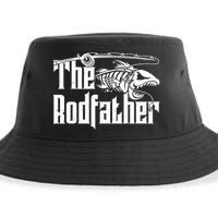 Funny The Rodfather FIshing Sustainable Bucket Hat