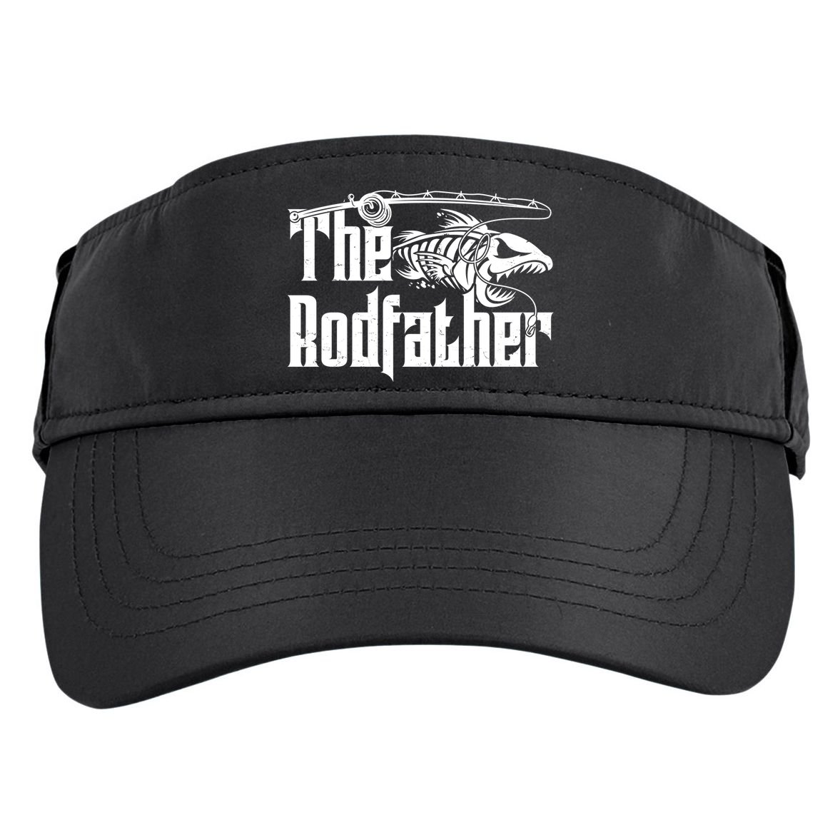 Funny The Rodfather FIshing Adult Drive Performance Visor