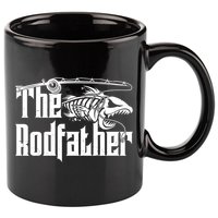 Funny The Rodfather FIshing 11oz C Handle Ceramic Mug