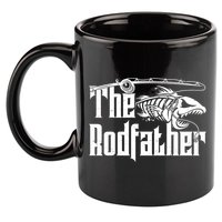 Funny The Rodfather FIshing 11oz C Handle Ceramic Mug