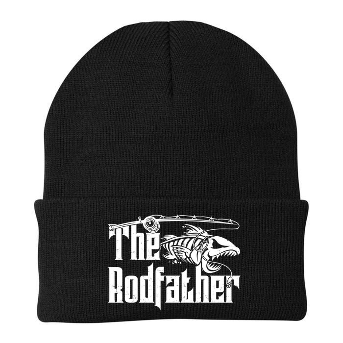 Funny The Rodfather FIshing Knit Cap Winter Beanie