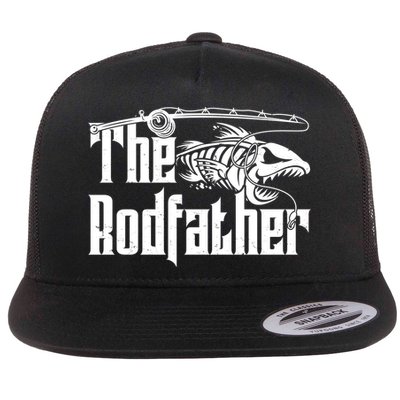 Funny The Rodfather FIshing Flatbill Hat