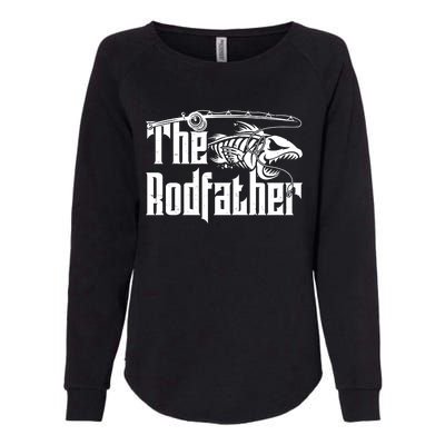 Funny The Rodfather FIshing Womens California Wash Sweatshirt