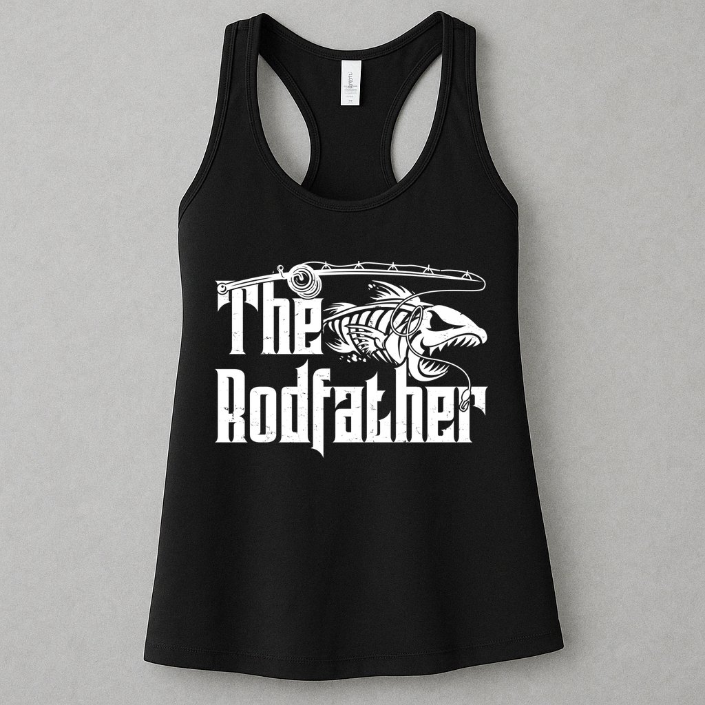 Funny The Rodfather FIshing Womens Tank Top
