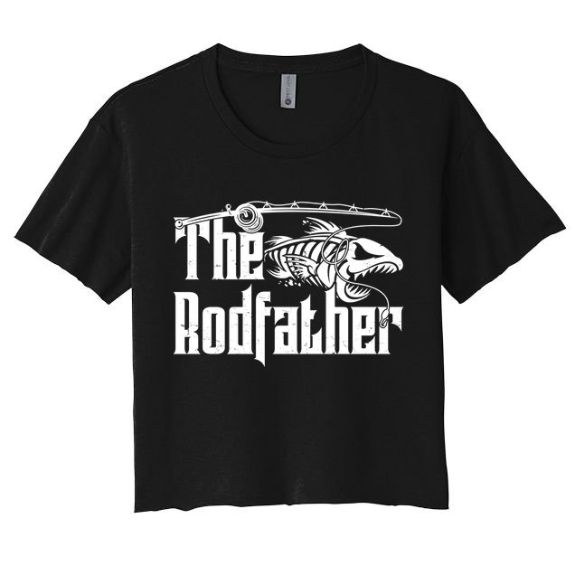 Funny The Rodfather FIshing Crop Top