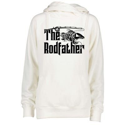 Funny The Rodfather FIshing Womens Funnel Neck Pullover Hood