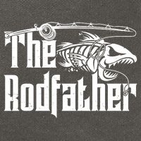 Funny The Rodfather FIshing Cotton Canvas Backpack