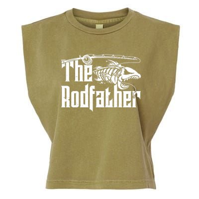 Funny The Rodfather FIshing Garment-Dyed Women's Muscle Tee